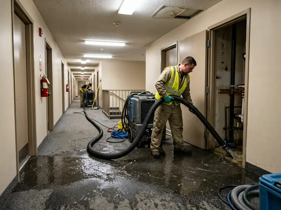 multi-unit-apartment-hallway-f-005 — frequently asked questions, Emergency Burst Pipe Water Extraction & Removal in Port Sal…